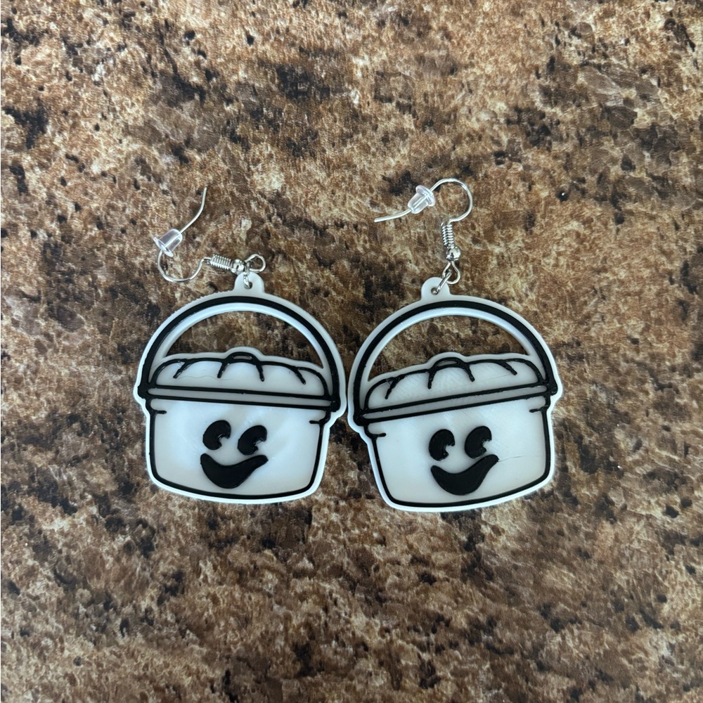 McDonald’s boo bucket ghost earrings